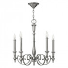 Suspension yorktown, nickel brossé, 5 ampoules Suspension yorktown, nickel brossé, 5 ampoules