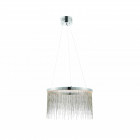 Suspension zelma, chrome et argent