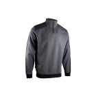 Sweat col camionneur bicolore - LMA - Gris/Noir - 8092-XL