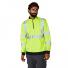 Sweat shirt haute visibilité helly hansen addvis half zip - Couleur et taille au choix