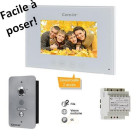 Kit vidéophone care-in encastré, 2 fils avec alimentation sewosy