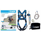 Kit couvreur TRACTEL harnais + antichute + corde 10 m - 70162