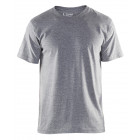 Pack de 5 t-shirts coton gris chiné