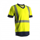 T-shirt haute visibilité manches courtes coverguard kyria 100% polyester - taille et couleur au choix