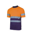 T-shirt technique bicolore haute visibilité - Taille et couleur au choix