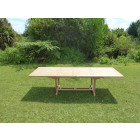 Table kirang rectangle 200-300x100x75 teck premium