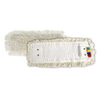 Frange coton blanc 40 cm poches + languettes + 2 oeillets - tam 805 - le lavage - tampel