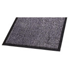 Tapis antipoussière welcome, coloris gris/bleu, dimensions 60 x 90 cm