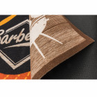 Tapis pour protection barbecue à l'aspect bois 80x100cm