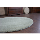 Tapis cercle shaggy micro vert cercle - Dimension au choix