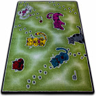 Tapis kids chats vert c428 - Dimension au choix