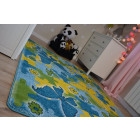 Tapis kids papillon bleu c429 - Dimension au choix