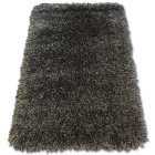 Tapis love shaggy modèle 93600 noir et marron - Dimension au choix