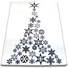 Tapis xmas - f792 crème/noir - Dimension au choix