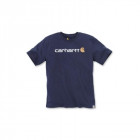 Tee-shirt sleeve logo coloris bleu taille s