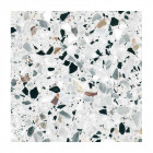 Terrazzo blanc grigio venato - 60 x 60 cm