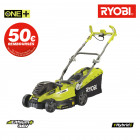 Tondeuse hybride ryobi 36v power fusion - 2 batteries lithium+ 18v 5.0ah - 1 chargeur rapide - coupe 36cm rlm18x36h250f