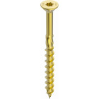 Boite 100 Vis HECO Topix - Filetage partiel - Zingué jaune - Tête fraisée Torx - Ø8x120 - 33401