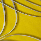 Papier peint intissé vinyle - Effet 3D - Modèle tourbillon jaune