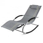 Transat à bascule jawa rock fauteuil piscine jardin      gris