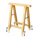 Treteau Bois Pro Reglable En Hauteur