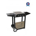 Plancha gaz 2 feux lagos tout inox sur chariot tsmp - la1_2f