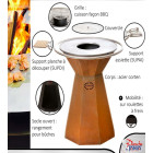 Couvercle Ø28 cm Le Churrasco pour brasero Ø70 cm - COBRAIØ28