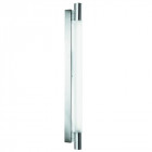 Tube 69cm pour salle de bain, chrome et verre