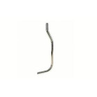 Tube de chasse apparent chromé 80 cm 30x32 pour jonction entre réservoir la trombe et cuvette wc