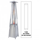 Tube en verre de rechange pour parasol chauffant pyramidal flamme