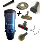 Kit aspiration centralisée prêt à poser turbix avec flexible de 10m -70 à 150m²