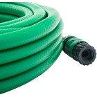 Tuyau d'arrosage de 15 mètres avec raccords et lance