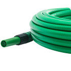 Tuyau d'arrosage de 15 mètres avec raccords et lance