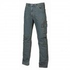 Pantalon jeans de travail traffic stretch - st071 - Bleu - Taille au choix
