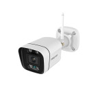Caméra wifi extérieur avec spots et sirène - v5p blanc