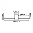 Ventilateur de plafond avec lumière blanc timor