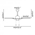 Ventilateur de plafond marron cuba