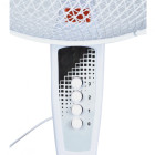 Ventilateur sur pied réglable 3 vitesses auto-rotation       blanc