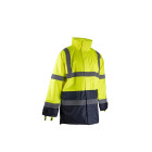 Veste haute visibilité imperméable - LMA - 2199-Jaune fluo / Marine-XXL