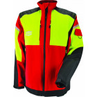 Veste de travail rouge INFINITY en stretch avec manches amovibles - SOLIDUR - INVERE-XS