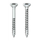 Vis à bois aggloméré rocket acier zingué tête fraisée empreinte torx t15 partiellement filetées 3,5x40/22 boîte de 500 p