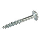 Vis zinc pour trous borgnes, tête à rondelle, pas fin - 1 200 vis, N° 7 x 1-1/4"