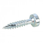 Vis zinc pour trous borgnes, tête cylindrique, pas fin - 1 200 vis, N° 6 x 3/4"