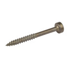 Vis zinc pour trous borgnes, tête cylindrique, pas fin - 100 vis, N° 6 x 1-1/2"
