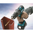 Perceuse visseuse à percussion 18v li-ion ø13 mm makita - sans batterie - dhp480z