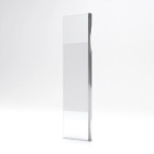 Volet pivotant pour paroi de douche fixe - 40x200cm - Verre 6 mm avec bande dépolie - Profile Chromé Aurlane - FAC250