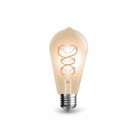 Ampoule LED Vintage 5W Filament E27 ST64 Amber 300LM 300° Mod.VT-2065 2200K