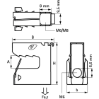 Attache de bord de tôle walraven britclips tigre 8 - 2-8 mm