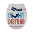 Wirquin 20720114 abattant trendy line relief "do not disturb" couvercle décor dessus