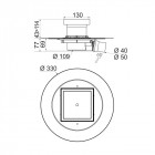 Wirquin - 207626 - siphon de sol sortie horizontale pour douche à l'italienne à carreler venisio